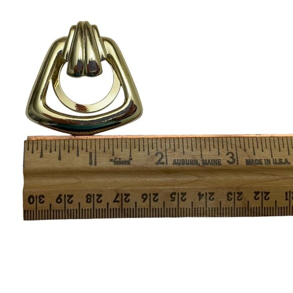 Gold Tone Metal Scarf Clip Fashion Jewelry Scarf Ring Accessories - Picture 5 of 7